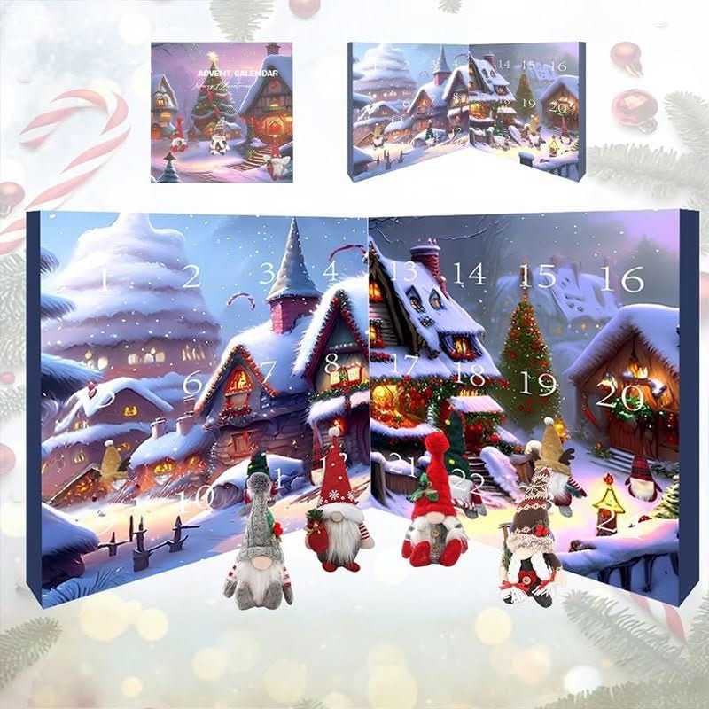 GNOMARIA 2025 – Handmade Plush Gnome Advent Calendar for Festive Christmas Joy