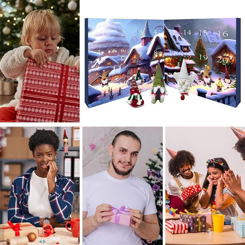 GNOMARIA 2025 – Handmade Plush Gnome Advent Calendar for Festive Christmas Joy