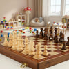 WOODORIS – Klassisches Schachset aus Holz mit handgefertigtem Klappbrett 0