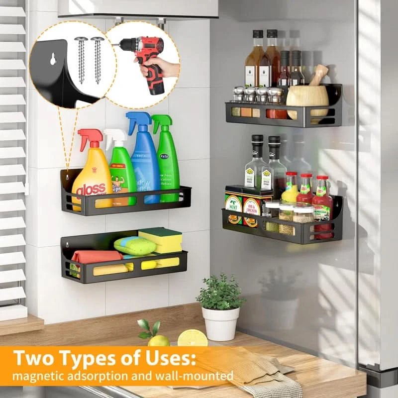 Spice Magnet – Space-Saving Magnetic Shelf Organizer