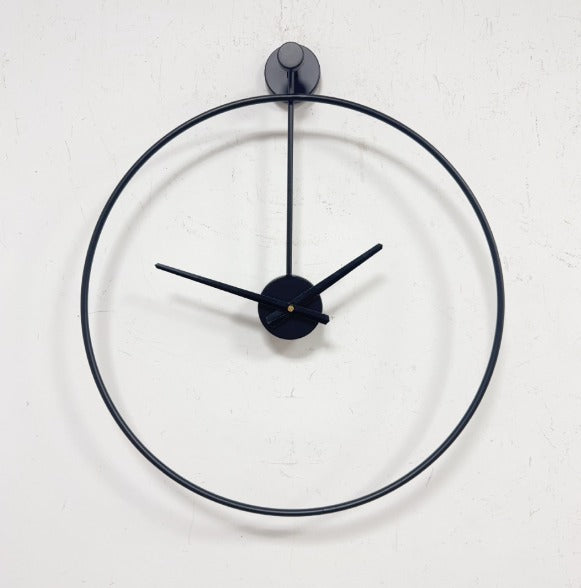 AEROTIME Time Wanduhr – Minimalistische Schwebende Wanduhr Aus Schwarzem Aluminium