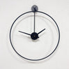 AEROTIME Time Wanduhr – Minimalistische Schwebende Wanduhr Aus Schwarzem Aluminium