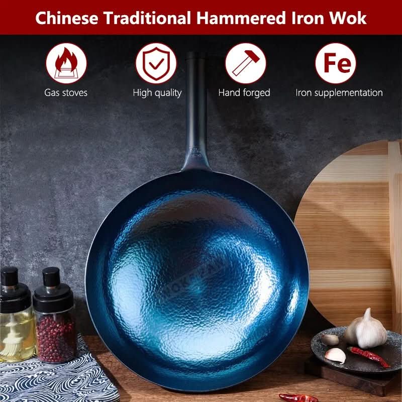 WokHandwerk – Traditional Iron Wok, Uncoated & Durable