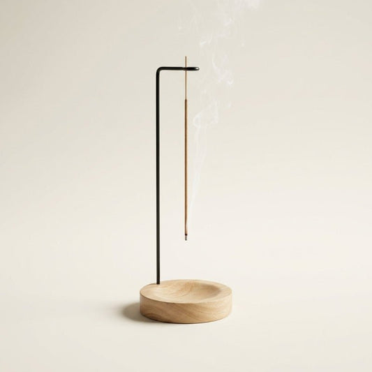 ZENWOOD - Minimalistischer Räucherstäbchenhalter aus Walnussholz für Meditation 0