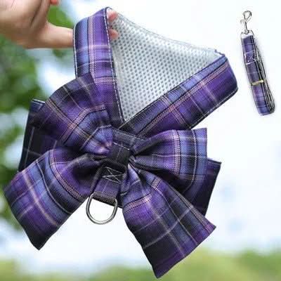 AURÉLIEN HARNAIS – Adjustable Dog Harness with Bow for Stylish Walks