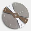 ZAVARA Fragmented Timepieces Wall Clock Modern Wood Design Precise Timekeeping