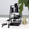 VESTRAE Black Upright Stack Organizer Modern Storage Solution Made of Metal