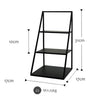 VESTRAE Black Upright Stack Organizer Modern Storage Solution Made of Metal