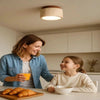CIELWOOD – Minimalist Wooden LED Ceiling Light for a Warm Ambiance