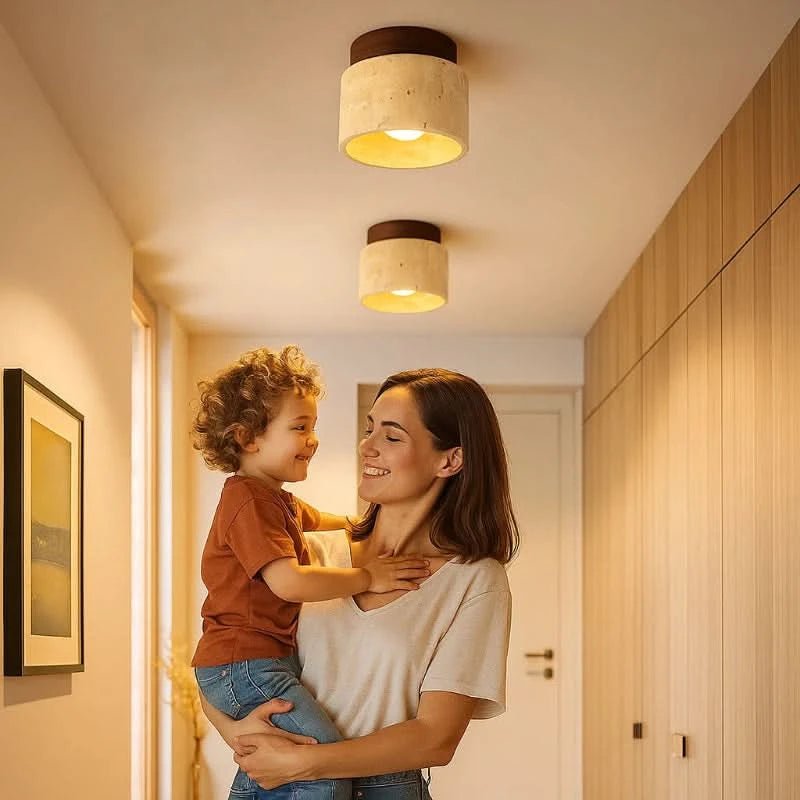 CIELWOOD – Minimalist Wooden LED Ceiling Light for a Warm Ambiance