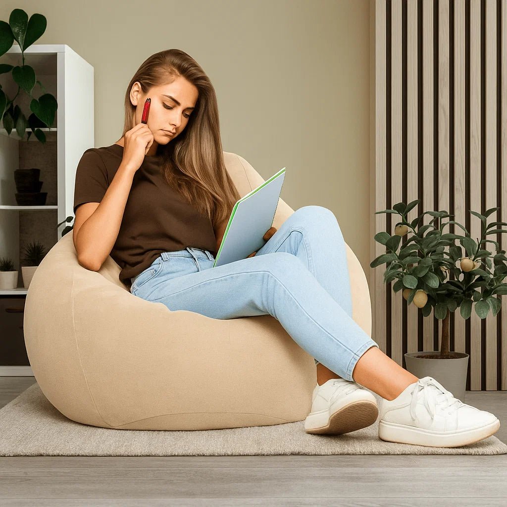 CasaLino – Luxurious Linen Bean Bag With Filling