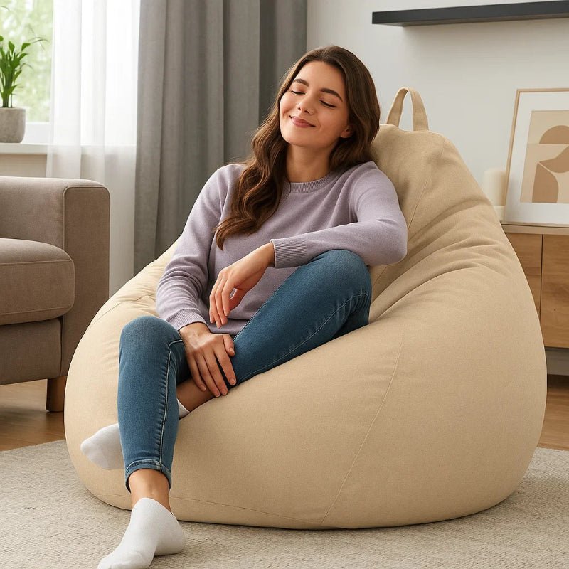 CasaLino – Luxurious Linen Bean Bag With Filling