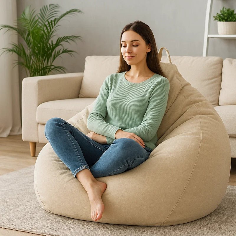 CasaLino – Luxurious Linen Bean Bag With Filling
