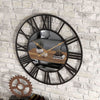 RAVENELLE Wall Clock Open Dial Roman Numerals Modern Design Elegant Clock For Living Area