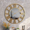 RAVENELLE Wall Clock Open Dial Roman Numerals Modern Design Elegant Clock For Living Area