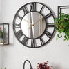 RAVENELLE Wall Clock Open Dial Roman Numerals Modern Design Elegant Clock For Living Area