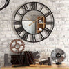 RAVENELLE Wall Clock Open Dial Roman Numerals Modern Design Elegant Clock For Living Area
