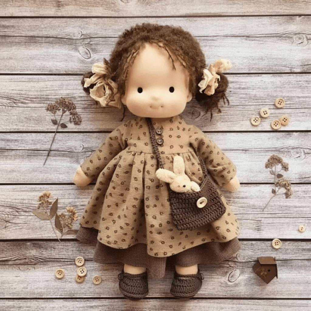 Selina – Handmade Cotton Waldorf Doll for Creative Play