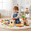 KleinerPfad Play Cube – 8-in-1 Montessori Wooden Activity Cube for Babies