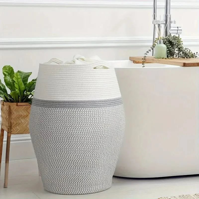 Curved Basket - Stylish Storage Basket Made of Cotton