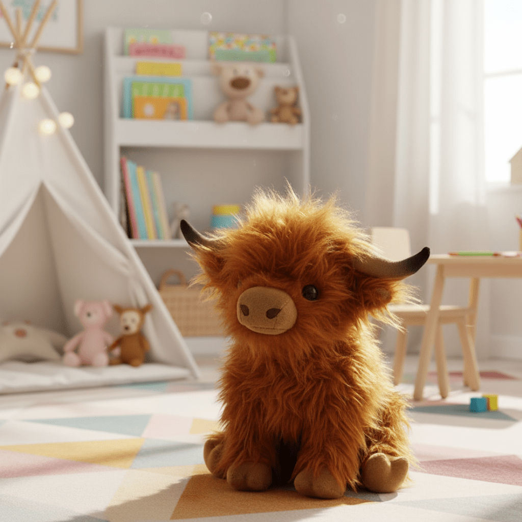 Cuddly Highland Cow – Plush Highland Cow for Comfort, Solace & Stylish Decoration