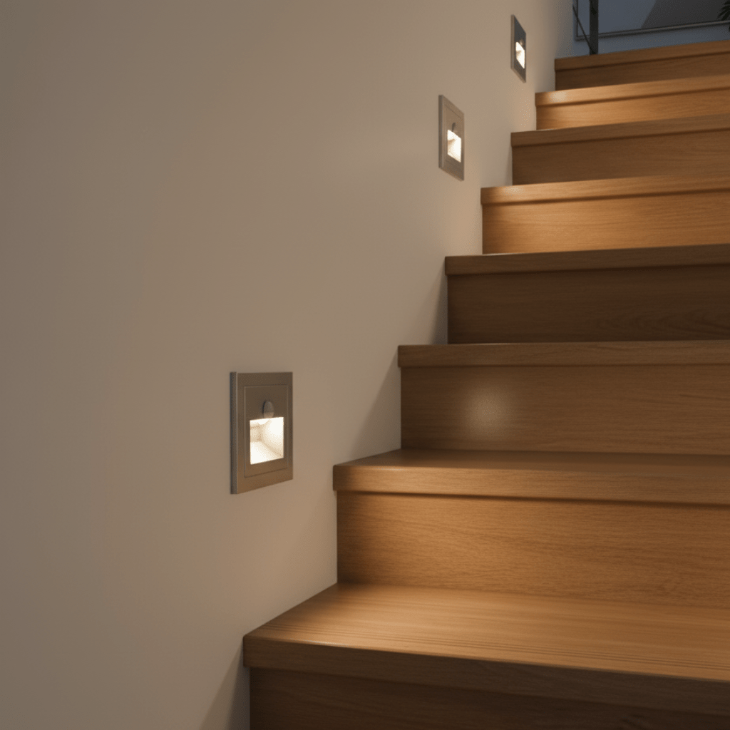 LumiStep Wall Light – LED Wall Light with Motion Sensor for Hallways & Stairwells