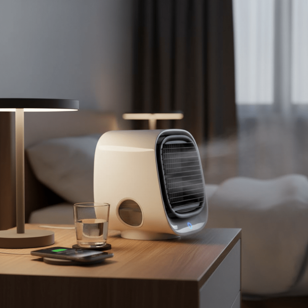 Breeze Mini – 2-in-1 Air Cooler & Humidifier – Quiet Cooling For Bedroom & Office