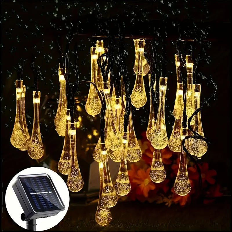 Solar Blumenlichterkette für den Garten