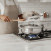 EcoHeat – Stainless Steel Cooking Pot 26 cm With Even Heat Distribution