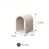 LUNAVEI Modern Curved Wooden Shelf Display Elegance and Functionality