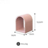 LUNAVEI Modern Curved Wooden Shelf Display Elegance and Functionality