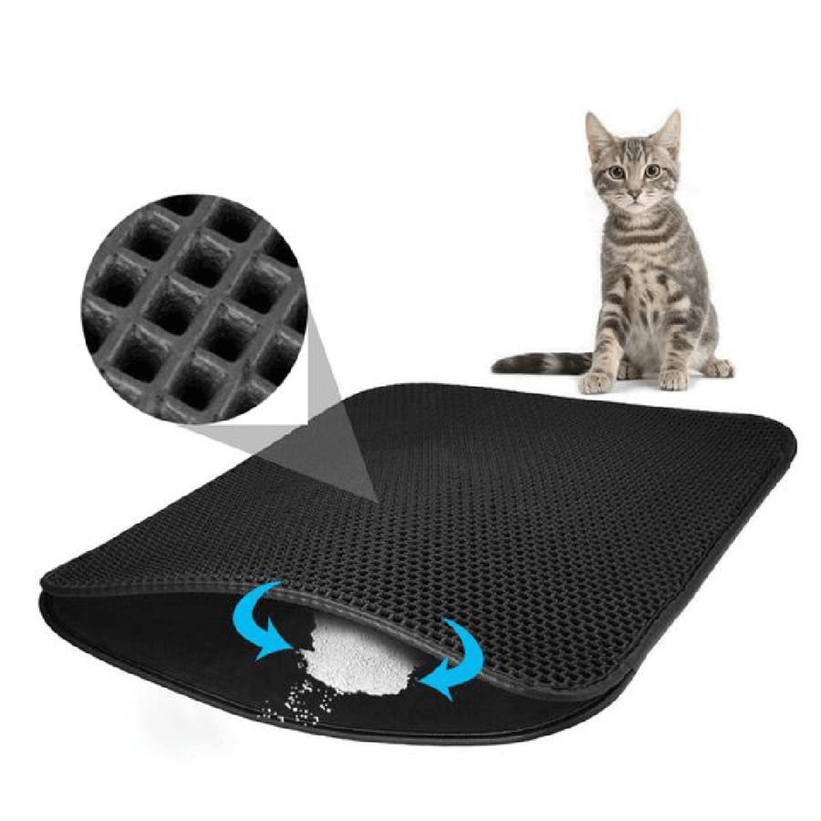 Cat Litter Mat - Non-Slip Cat Litter Mat With Waterproof Protection For A Clean Home