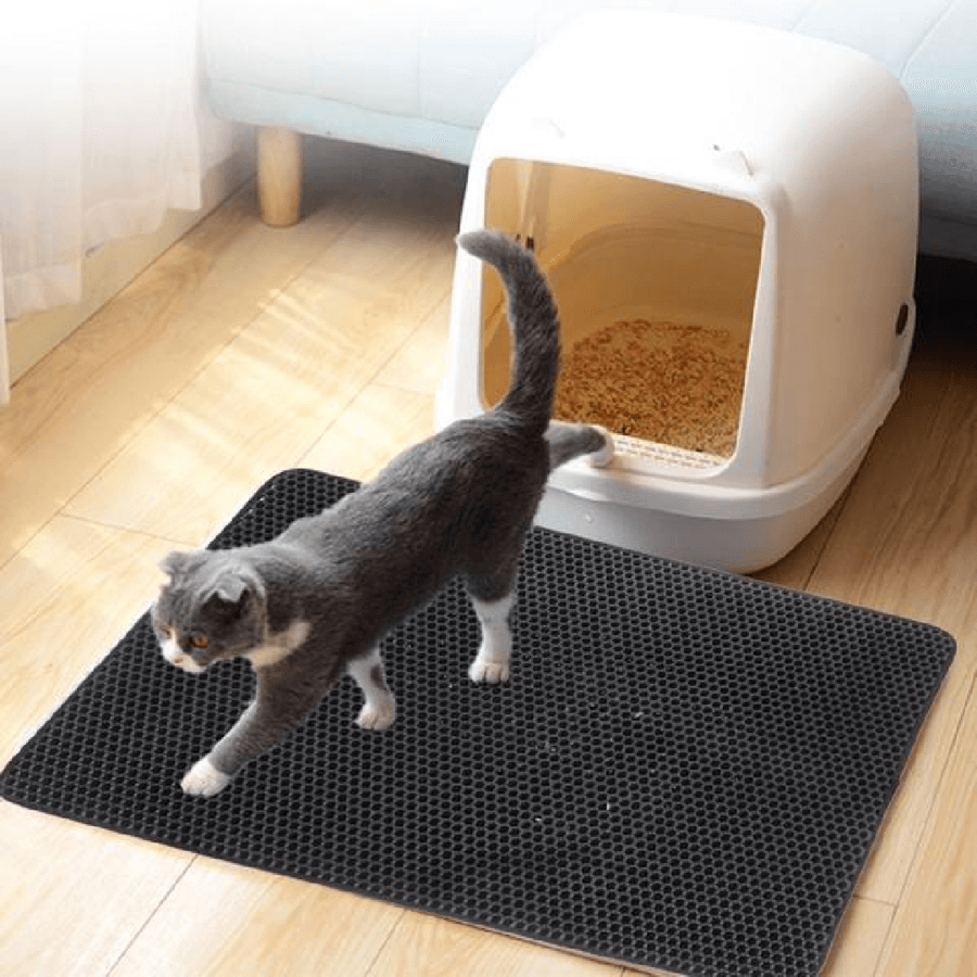 Cat Litter Mat - Non-Slip Cat Litter Mat With Waterproof Protection For A Clean Home