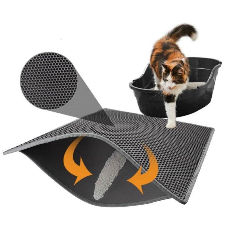 Cat Litter Mat – Honeycomb Litter Trapper Mat for Clean Floors