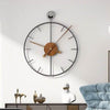 ELARISCA Delicate Linear Frame Wall Clock Minimalist Style Reliable Timekeeping