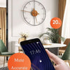 ELARISCA Delicate Linear Frame Wall Clock Minimalist Style Reliable Timekeeping
