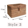 Meridielle Rustic Tissue Holder Made of Rattan Bamboo Wood Design