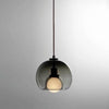 TALINN Pendant Light Glass Smoke Gray Clear Amber Adjustable Cable Dimmable