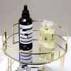 MIRIVELLE Makeup Mirror Organizer With Gold Frame And Cosmetic Storage Elegance