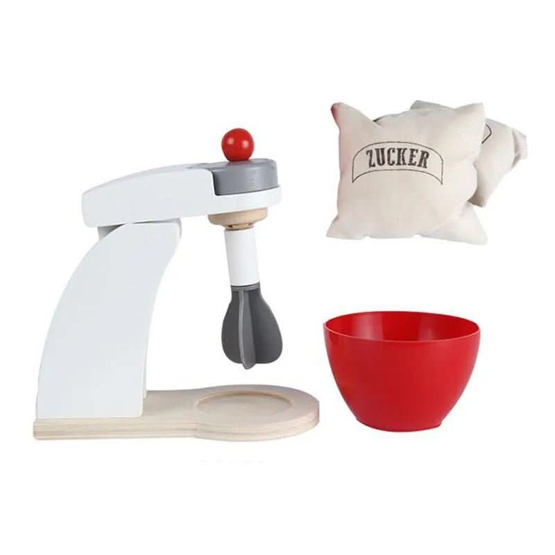 MiniKoch Wooden Play Set – Wooden Kitchen Play Set – Coffee Machine, Toaster, and Mixer – Montessori Kitchen
