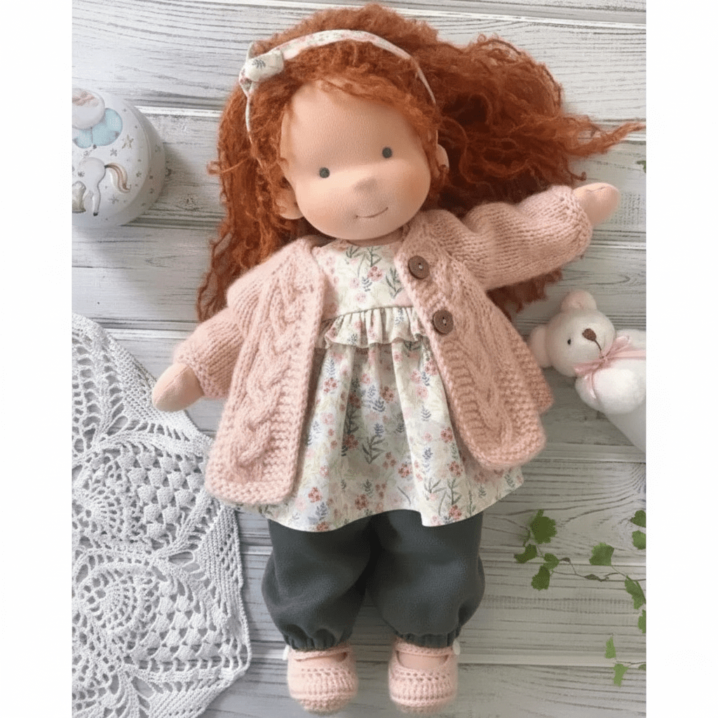 Selina – Handmade Cotton Waldorf Doll for Creative Play