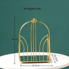 ARIVANA Gold Arch Cage Organizer Luxurious Storage For Home And Office
