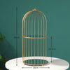 ARIVANA Gold Arch Cage Organizer Luxurious Storage For Home And Office