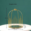 ARIVANA Gold Arch Cage Organizer Luxurious Storage For Home And Office