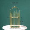 ARIVANA Gold Arch Cage Organizer Luxurious Storage For Home And Office