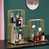ARIVANA Gold Arch Cage Organizer Luxurious Storage For Home And Office