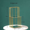 ARIVANA Gold Arch Cage Organizer Luxurious Storage For Home And Office
