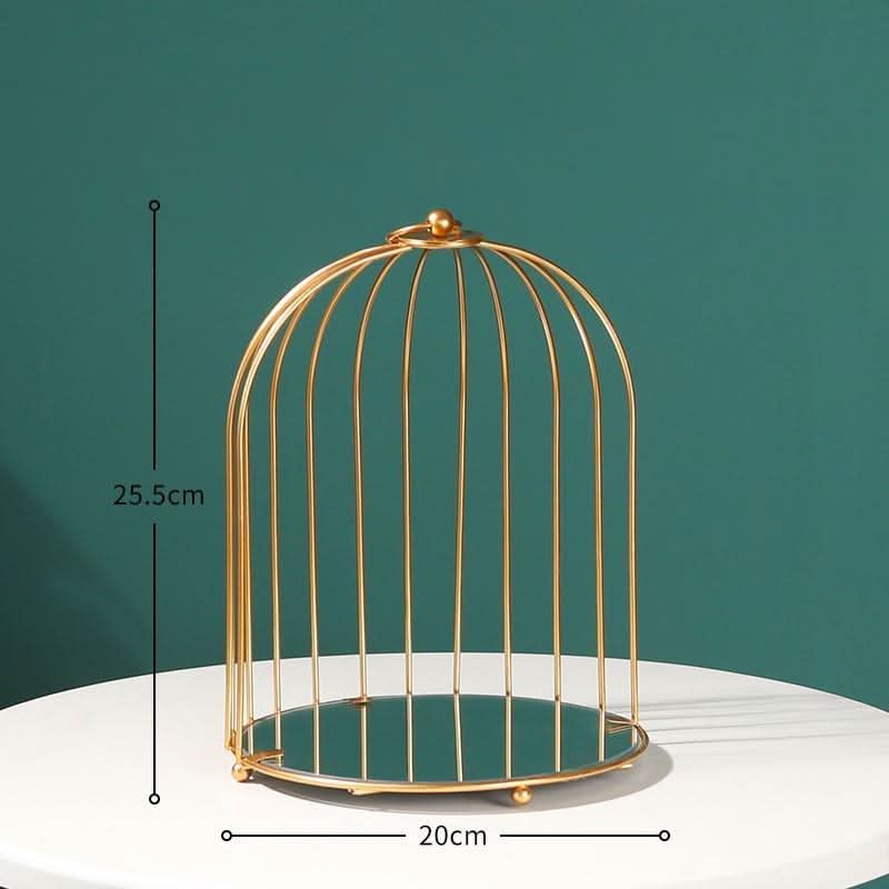 ARIVANA Gold Arch Cage Organizer Luxurious Storage For Home And Office