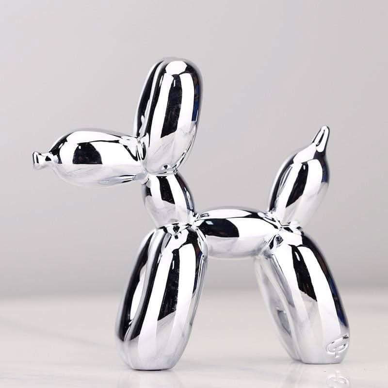 Elisvana Pop Art Balloon Dog Figurine High-Quality Resin Sculpture