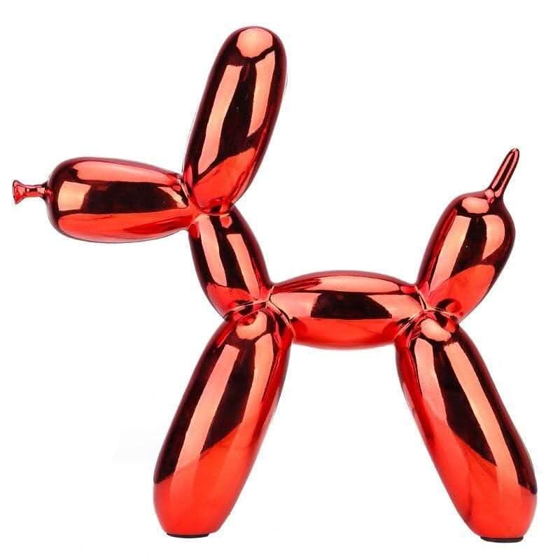 Elisvana Pop Art Balloon Dog Figurine High-Quality Resin Sculpture